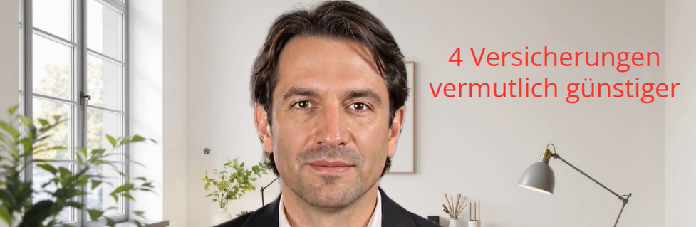 Wahrscheinlich 4 Versicherungen zu teuer